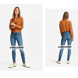 Everlane Mid-rise Blue Skinny Jeans